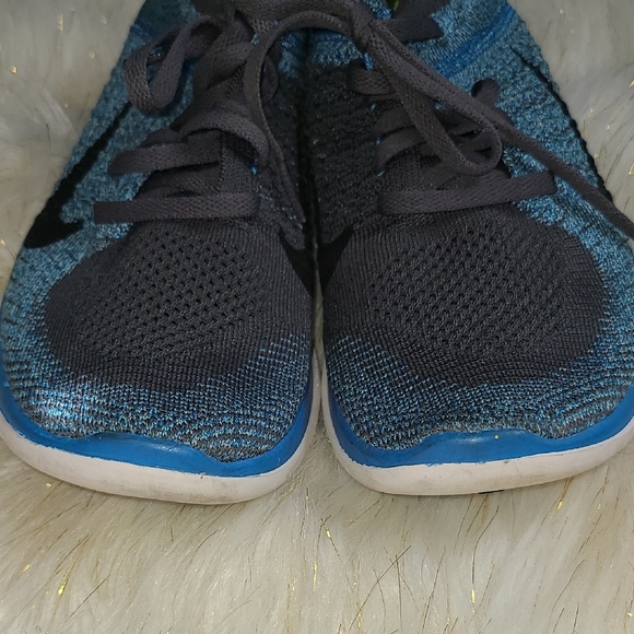 Nike Blue and Gray Sneakers with Flyknit 4.0 Running - Picture 10 of 16